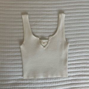 Pacsun White Cropped Top